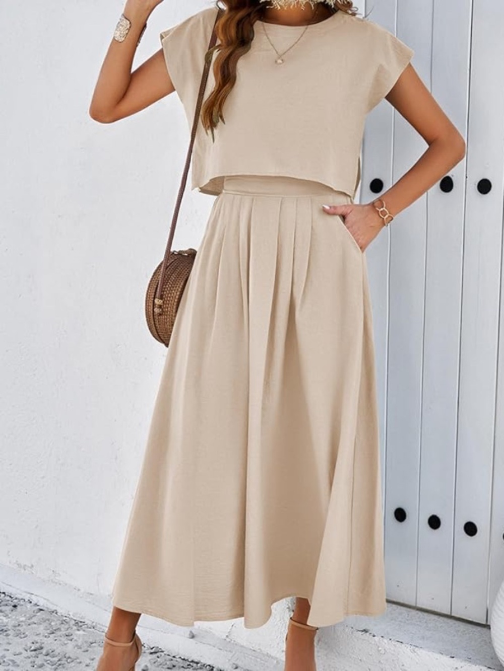 2 piece maxi skirt and top set size L